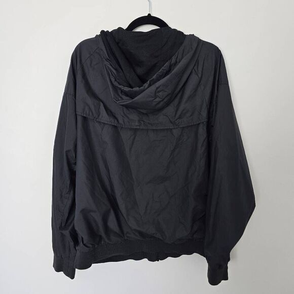 Nike Windrunner Track Jacket Women's Large Black 100% Polyester Full Zip Hooded - Picture 5 of 8